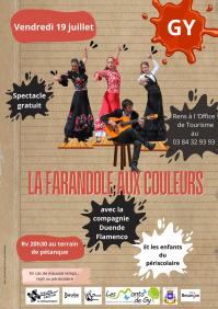 Affiche La Farandole aux couleurs à Gy - Duende Flamenco